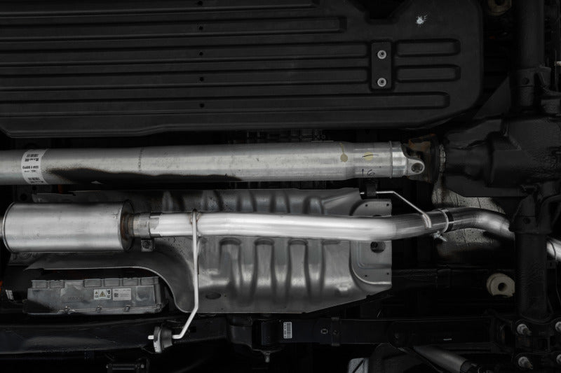 MBRP S5221AL 2021+ Ford F-150 Powerboost Hybrid 3in Single Side Exit - Aluminized Steel