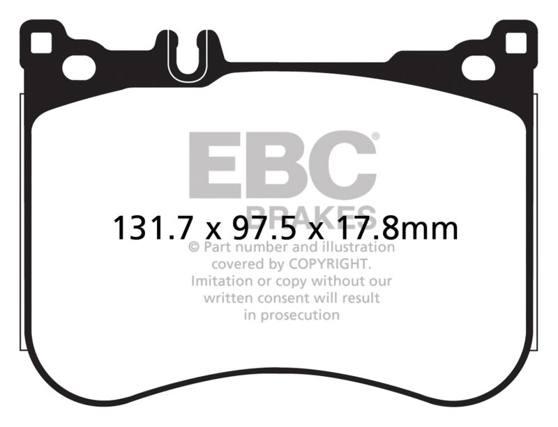 EBC DP32178C 14+ Mercedes-Benz S550 4.7 Twin Turbo AMG Sport Pkg Redstuff Front Brake Pads