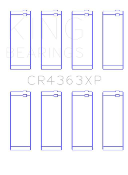 King Engine Bearings CR4363XP 00-06 Chevrolet 2.2L DOHC Ecotec Connecting Rod Bearings (Set of 4)