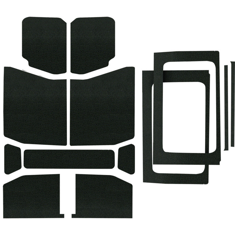 DEI 50178 18-23 Jeep Wrangler JL 4-Door Boom Mat Complete Headliner Kit - 13 Piece - Black