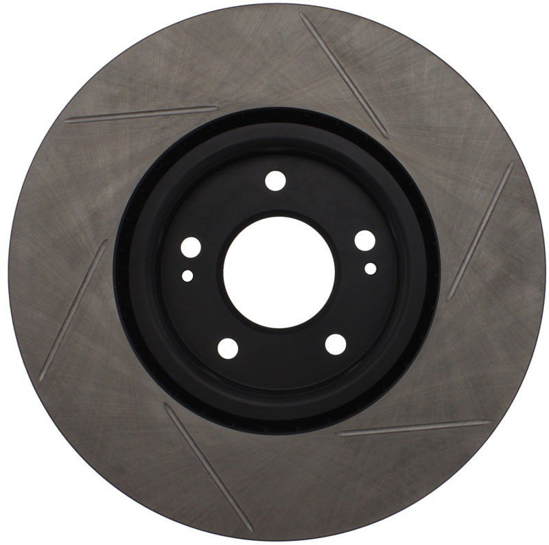 Stoptech 126.46064SR StopTech Power Slot 03-06 Evo 8 & 9 Slotted Right Front Rotor