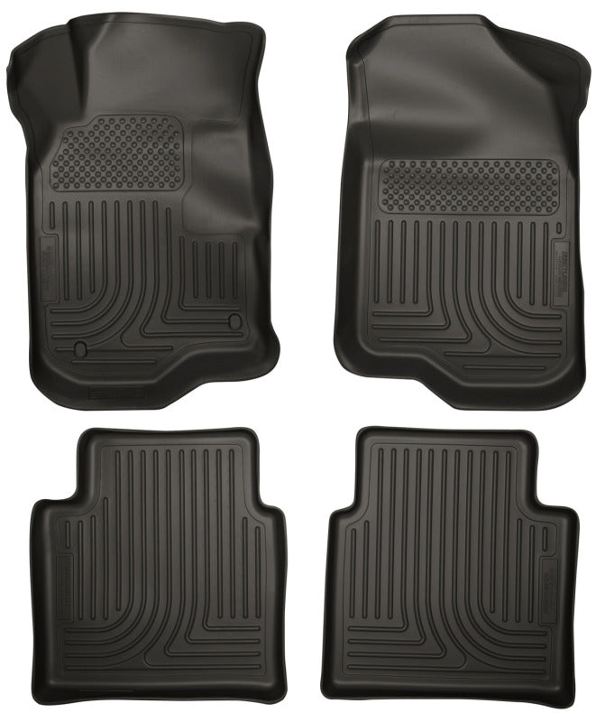Husky Liners 98111 08-12 Chevy Malibu/07-09 Saturn Aura WeatherBeater Combo Black Floor Liners