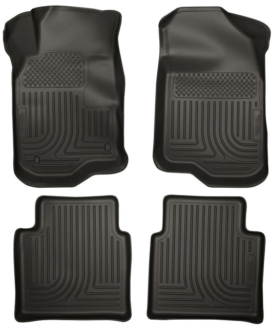 Husky Liners 98111 08-12 Chevy Malibu/07-09 Saturn Aura WeatherBeater Combo Black Floor Liners