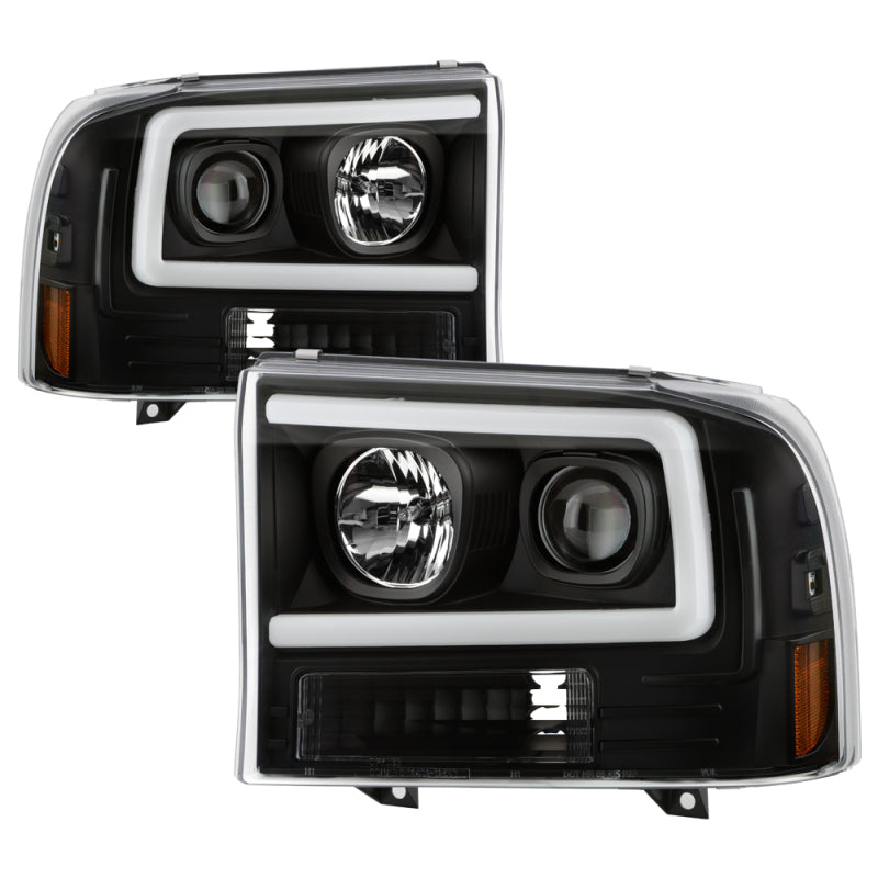 SPYDER 5088062 Spyder Ford F-250 99-04/Excursion 00-04 1 Piece LED Headlights - Black PRO-YD-FF25099V2PL-BK