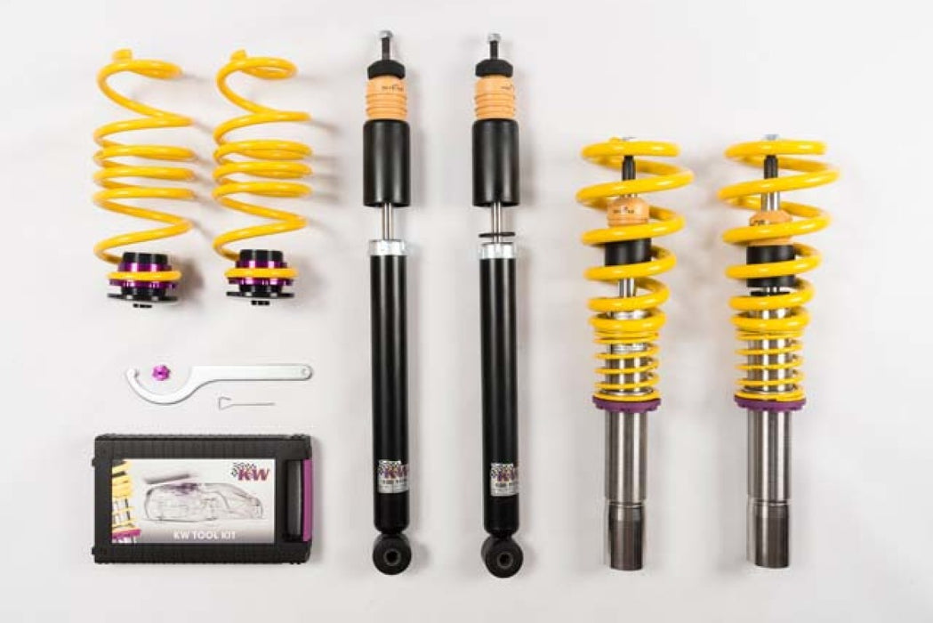 KW 10210075 Coilover Kit V1 Audi A4 S4 (8K/B8) w/o electronic dampening controlSedan FWD + Quattro