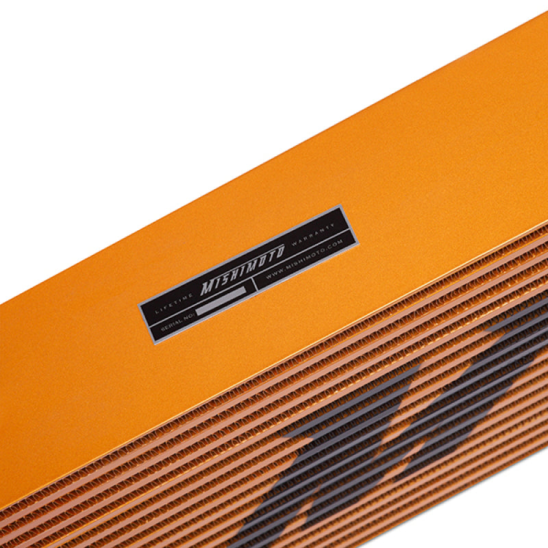 Mishimoto MMINT-URG Universal Gold R Line Intercooler Overall Size: 31x12x4 Core Size: 24x12x4 Inlet / Outlet
