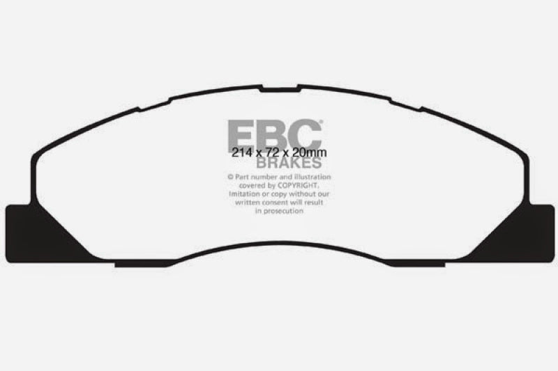 EBC DP61847 09-11 Dodge RAM 2500 Pick-up 5.7 2WD/4WD Greenstuff Front Brake Pads