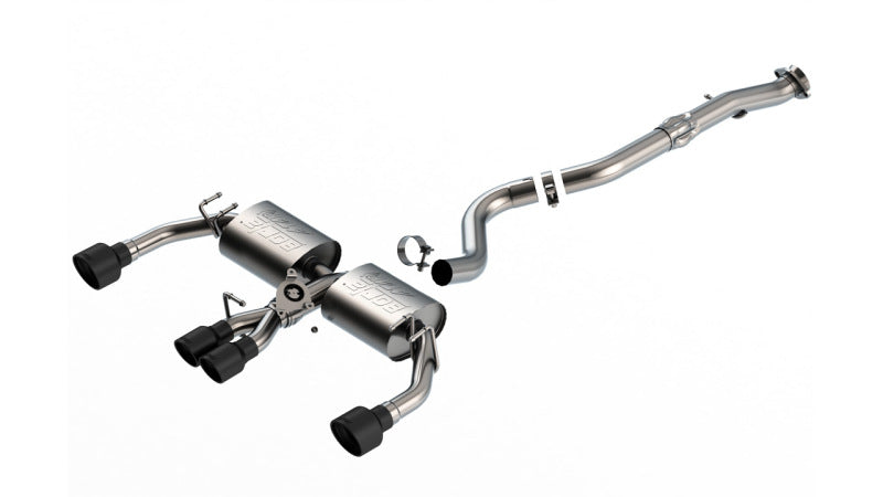 Borla 140942CB 23-24 Toyota GR Corolla ATAK Cat Back System w/ Black Tips