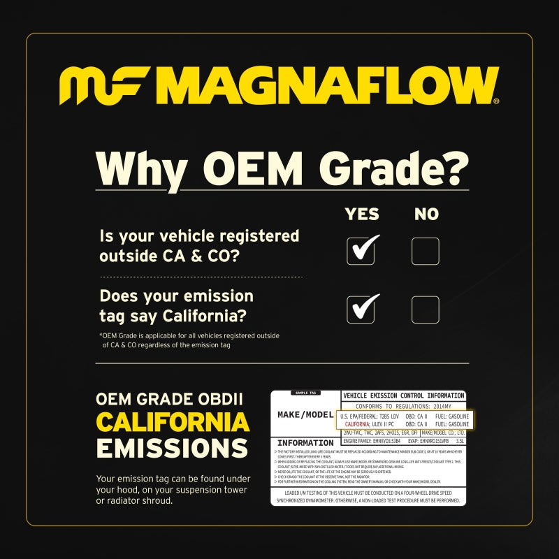 Magnaflow 59959 MagnaFlow Conv Univ 3.00inch C/C Met.