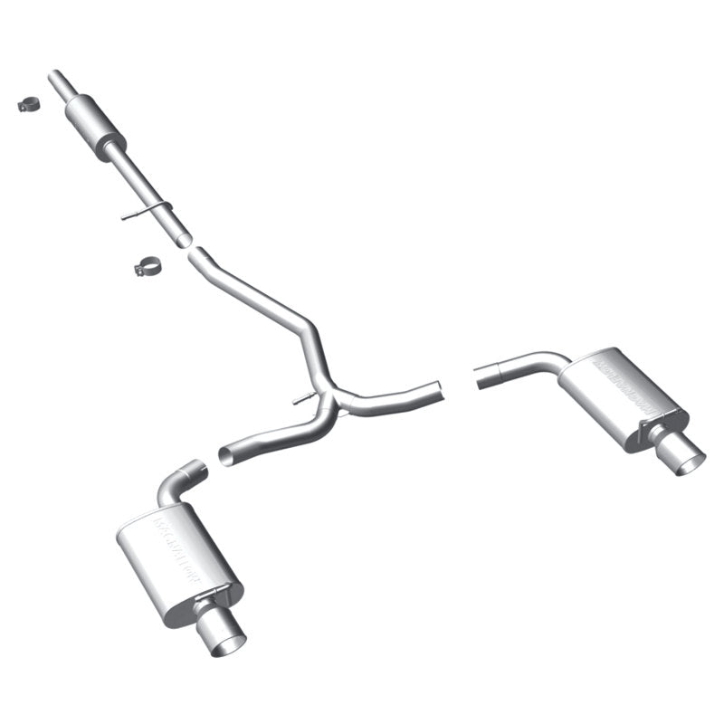 Magnaflow 15467 MagnaFlow 11-13 Ford Explorer V6 3.5L SS Catback Exhaust Dual Split Rear Exit w/ 3.5in SS Tips