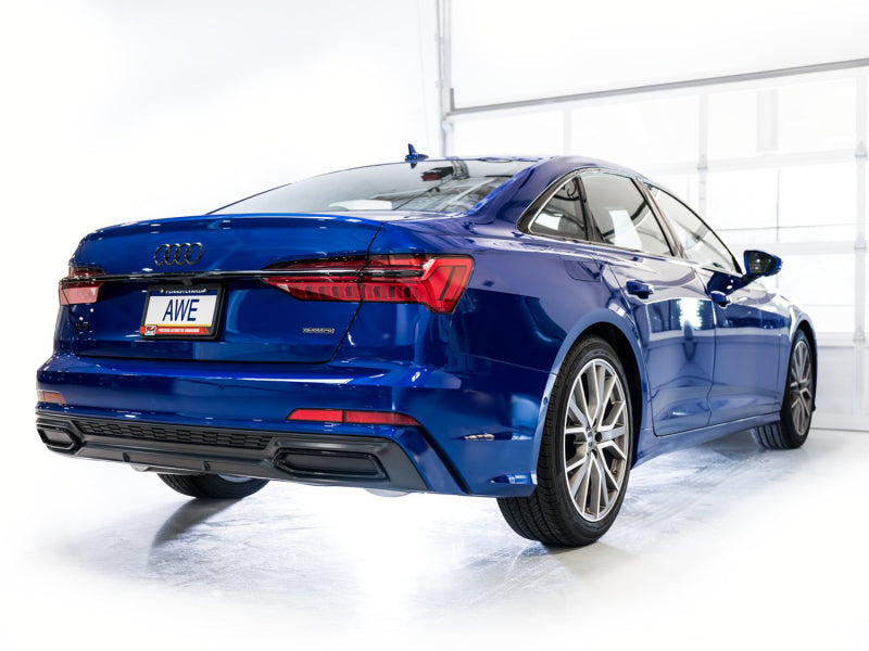 AWE Tuning 3015-31003 AWE Audi 2019-2023 C8 A6/A7 3.0T Touring Edition Cat-back Exhaust- Turn Downs