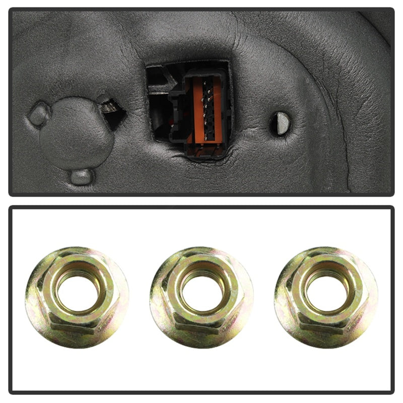 SPYDER 9935381 xTune Ford F150 07-14 Power Heated Amber LED Signal Telescoping Mirror Left MIR-FF15007S-PWH-AM-L