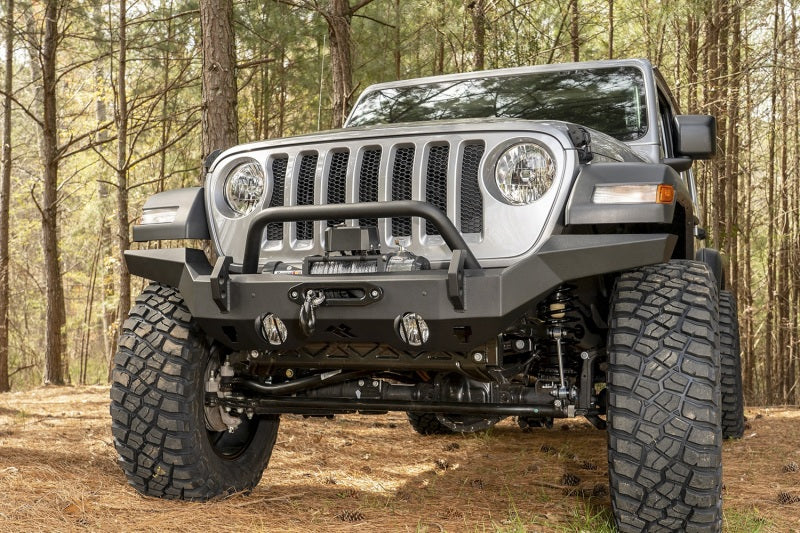 Rugged Ridge 11540.31 HD Bumper Full Width Front 07-18 Jeep Wrangler JK 18-20 Jeep Wrangler JL 2020 JT