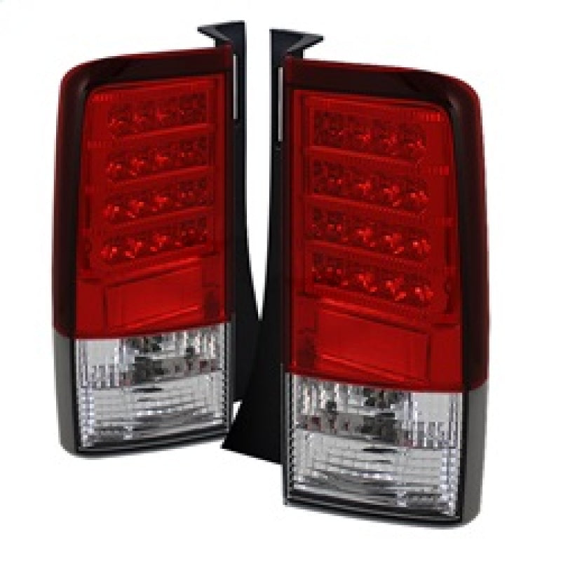 SPYDER 5042750 Spyder Scion XB 03-07 Version 2 LED Tail Lights Red Clear ALT-YD-TSXB03-LED-V2-RC