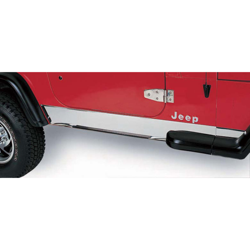 Rugged Ridge 11145.02 97-06 Jeep Wrangler TJ Stainless Steel Rocker Panel Cover