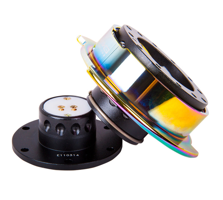 NRG SRK-250BK/MC Quick Release Gen 2.5 - Black Body / Neochrome Ring