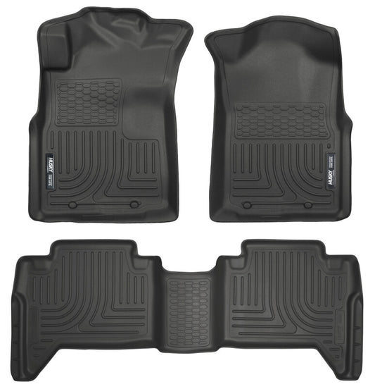 Husky Liners 98951 05-13 Toyota Tacoma WeatherBeater Combo Black Floor Liners