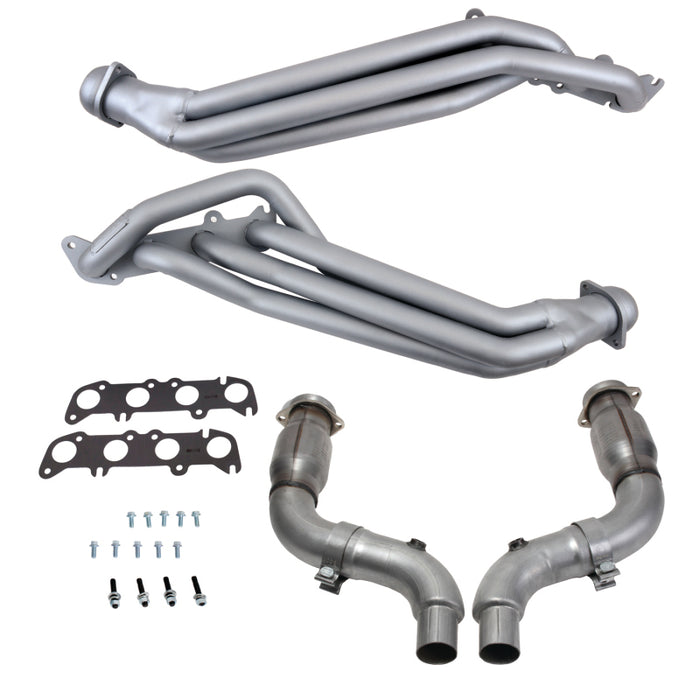 BBK 18563 15-23 Ford Mustang GT 5.0 1-7/8in Long Tube Headers w/High Flow Catted Mid Pipe (Ti Ceramic)