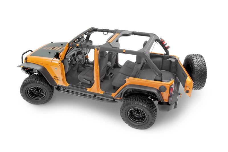 BedRug BTJK07F4 07-16 Jeep JK Unlimited 4Dr Front 4pc BedTred Floor Kit (Incl Heat Shields)