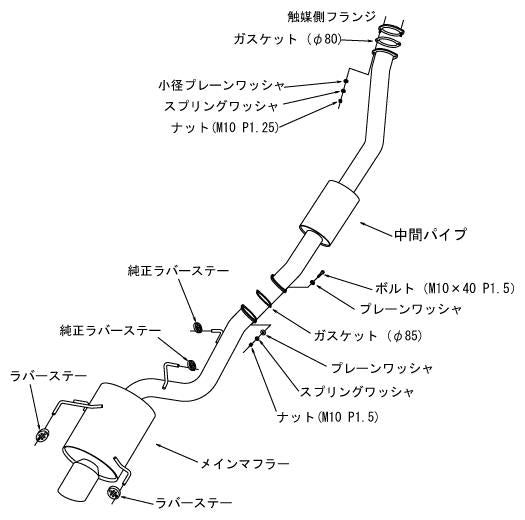 HKS 31029-AN003 SUPER TURBO MUFFLER BNR34 RB26DETT