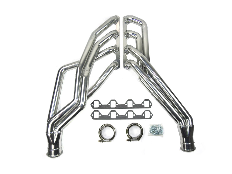 JBA 6616SJS 65-73 Ford Mustang 351W SBF 1-3/4in Primary Silver Ctd Long Tube Header