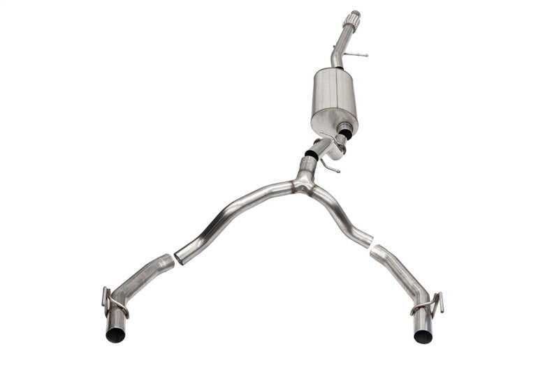 CORSA Performance 21132 Corsa 2021-2025 Cadillac Escalade ESV 6.2L Dual Rear 3.5/2.75in Sport Cat-Back Uses Factory Bezels