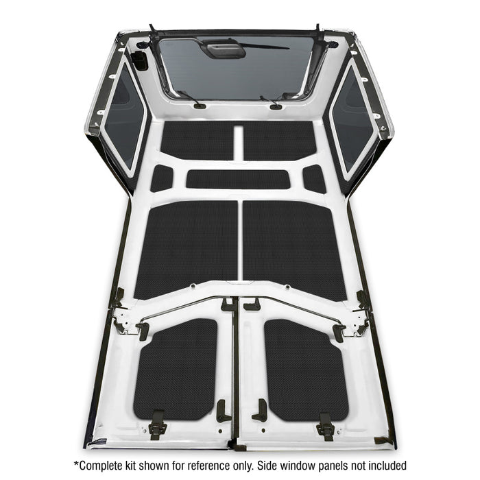 DEI 50168 18-23 Jeep Wrangler JL 4-Door Boom Mat Headliner - 9 Piece - Black