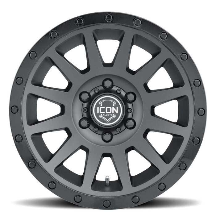 ICON 2018906352DB Compression 18x9 6x135 6mm Offset 5.25in BS 87.1mm Double Black Wheel