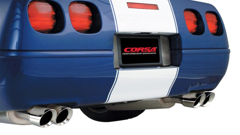 CORSA Performance 14118 Corsa 1996-1996 Chevrolet Corvette C4 5.7L V8 LT4 Polished Sport Cat-Back Exhaust