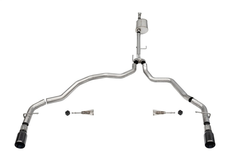 CORSA Performance 21158BLK Corsa 2021-2025 Ford F-150 SuperCab/6.5in Bed 5.0L V8 Sport Cat-Back Dual Rear Exit-Black PVD