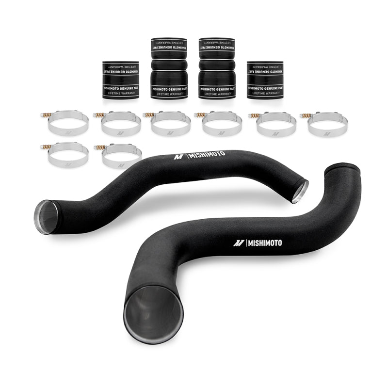 Mishimoto MMICP-F2D-99KWBK 99-03 Ford 7.3L Powerstroke PSD Intercooler Pipe/Boot Kit - Wrinkle Black