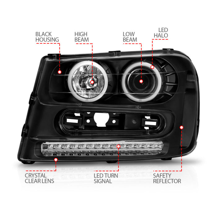 ANZO 111127 ANZ LED/Projector Headlights