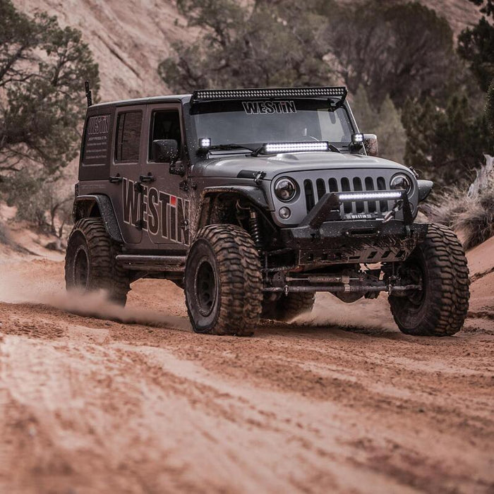 Westin 62-1005 /Snyper 07-17 Jeep Wrangler Tube Fenders - Front - Textured Black
