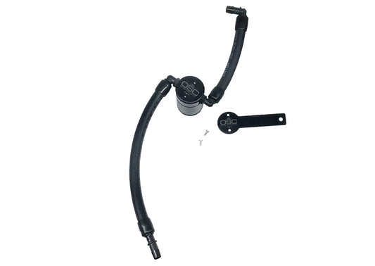 J&L 3067P-B 2019-2024 Dodge RAM 1500 5.7L Oil Separator 3.0 Passenger Side - Black Anodized