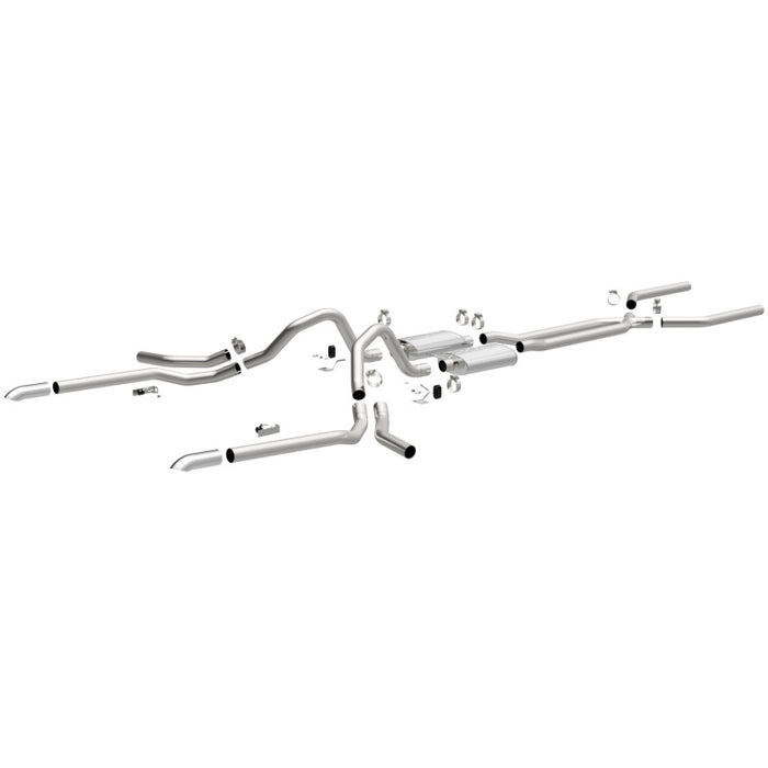 Magnaflow Perf Exhaust MAG15165 65-69 Crossmember Back Exhaust System 2.5in