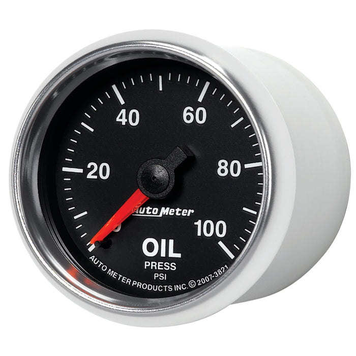 Autometer ATM3821 2-1/16 GS Oil Pressure Gauge - 0-100psi