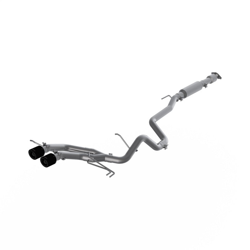 MBRP S47034CF 13-18 Hyundai Veloster Turbo Dual Exit T409 2 1/2in Cat Back w/ Carbon Fiber Tips