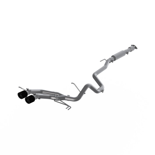 MBRP S47034CF 13-18 Hyundai Veloster Turbo Dual Exit T409 2 1/2in Cat Back w/ Carbon Fiber Tips