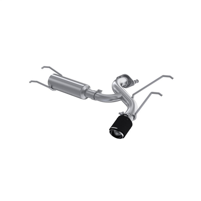MBRP S44523CF 16+ Mazda MX-5 Miata Single Rear Exit 2.5in Axle Back w/ Carbon Fiber Tips - T304