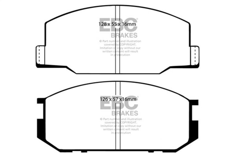 EBC DP4456R 85-90 Lotus Esprit 2.2 Yellowstuff Front Brake Pads