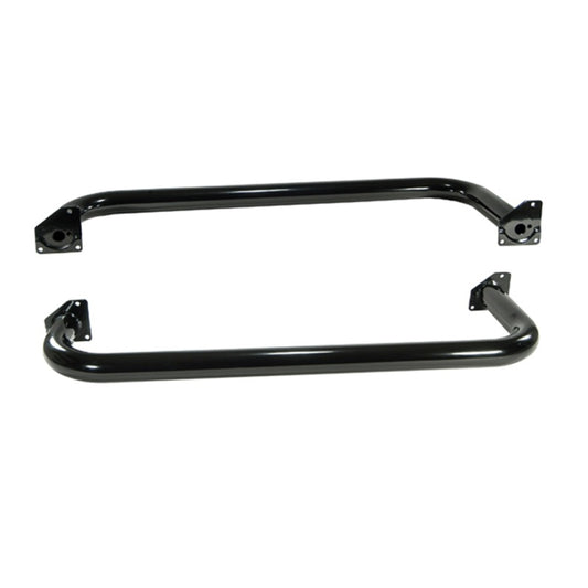 Rugged Ridge 11590.04 3-In Round Side Steps Black 97-06 Jeep Wrangler