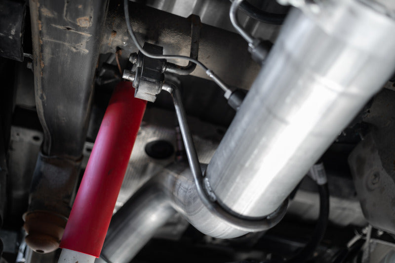 MBRP S6059AL 2020+ GMC/Chevy 2500/3500 6.6L Duramax 4in Mand Bent Tubing AL-Ser Cat Back Single Side - Alum