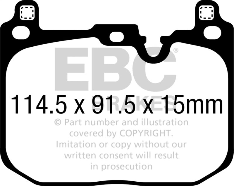 EBC DP42393R 2018+ BMW X2 Yellowstuff Front Brake Pads
