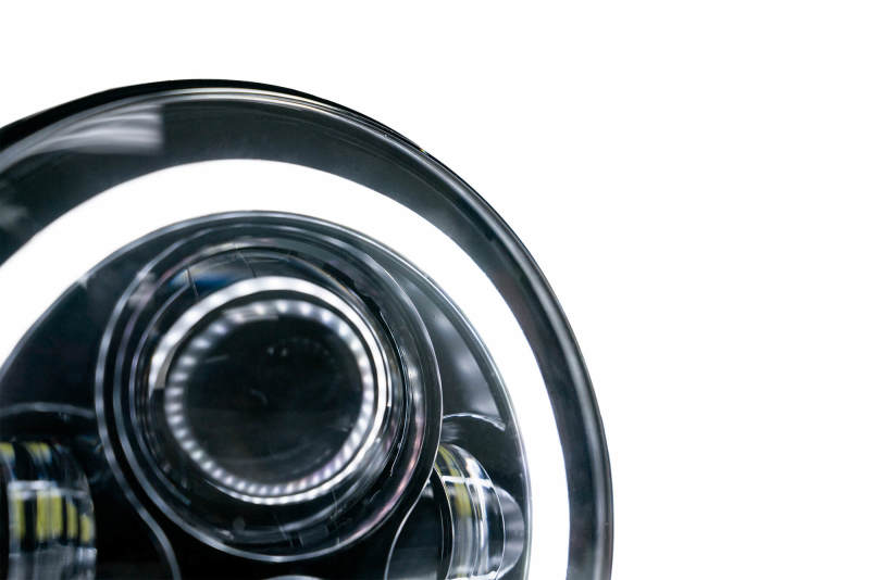 DV8 Offroad HL7JK-02 07-18 Jeep Wrangler JK LED Projector Headlights w/ Angel Eyes
