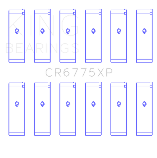 King Engine Bearings CR6775XP Nissan VQ35DE Performance Rod Bearing Set - Size STD