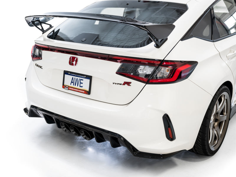 AWE Tuning 3020-53287 2023 Honda Civic Type R FL5 Track Edition Exhaust w/ Triple Diamond Black Tips