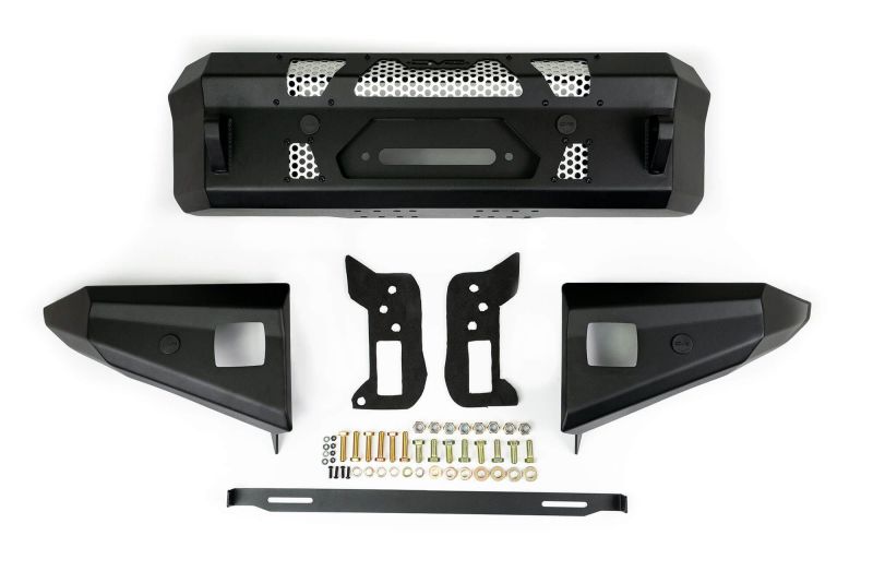 DV8 Offroad FBBR-01 2021+ Ford Bronco Front Bumper Winch Capable w/ Optional Bull Bar/Aux Light Opening
