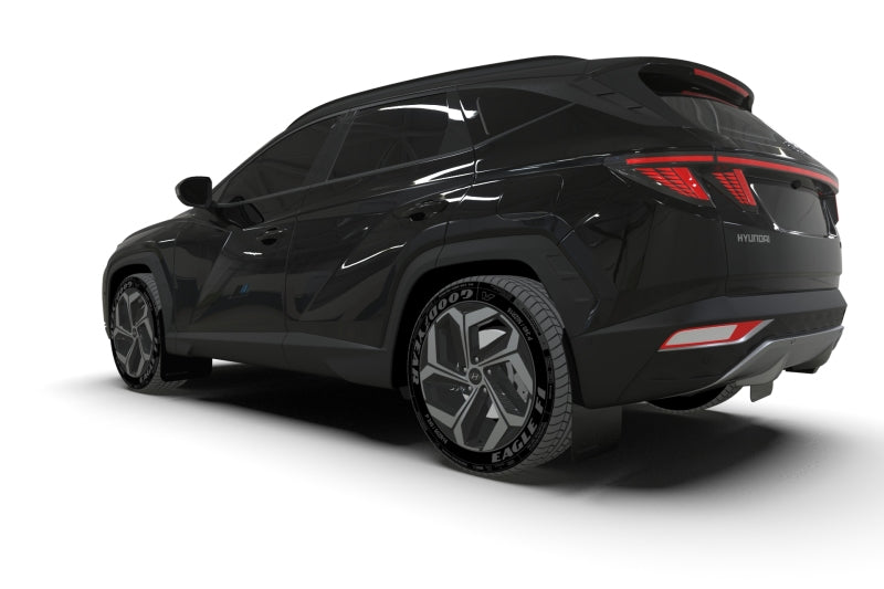 Rally Armor MF75-UR-BLK-GRY 22-24 Hyundai Tucson Black UR Mud Flap w/Grey Logo