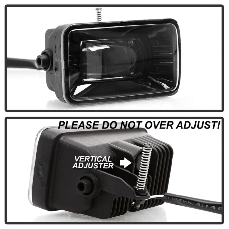 SPYDER 9043277 Spyder 15-18 Ford F-150 / 17-18 Ford F-250/F-350 Full LED Fog Lights - w/o Switch (FL-LED-PRO-4)