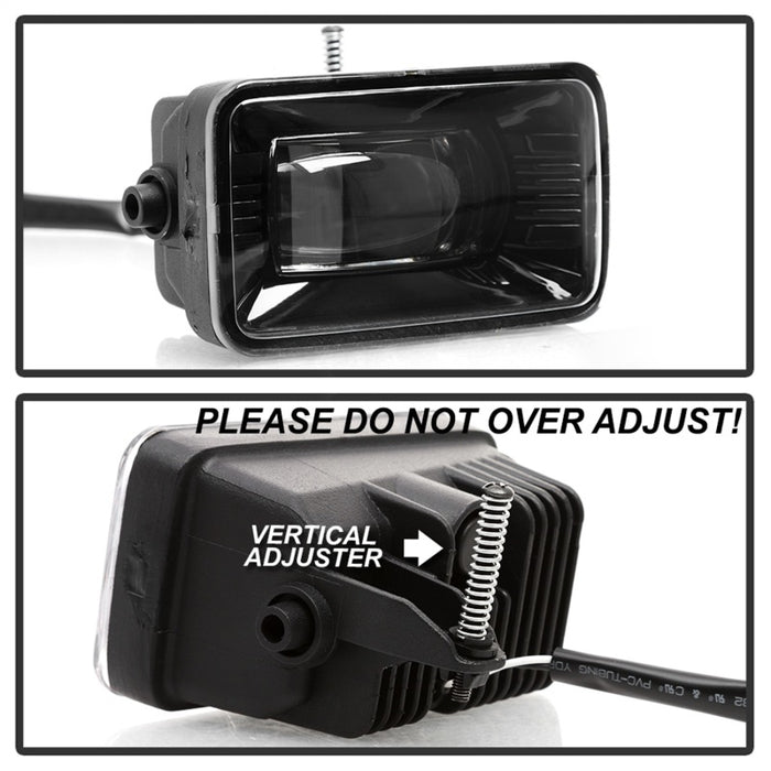 SPYDER 9043277 Spyder 15-18 Ford F-150 / 17-18 Ford F-250/F-350 Full LED Fog Lights - w/o Switch (FL-LED-PRO-4)